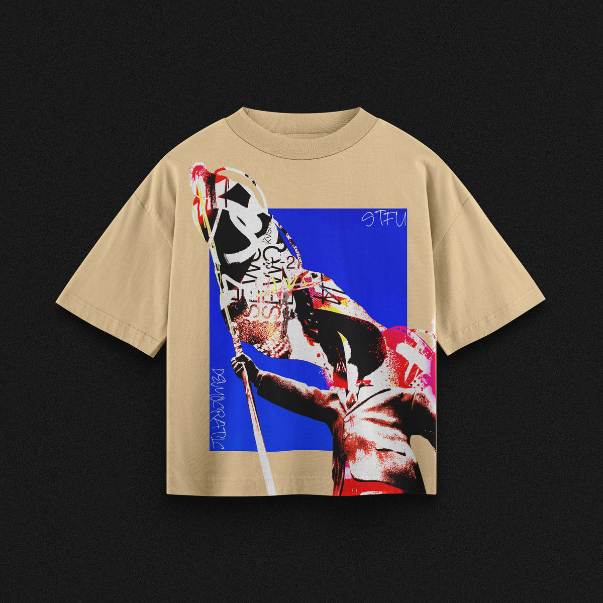 Rebel Theory Oversized Tee – Sand Edition