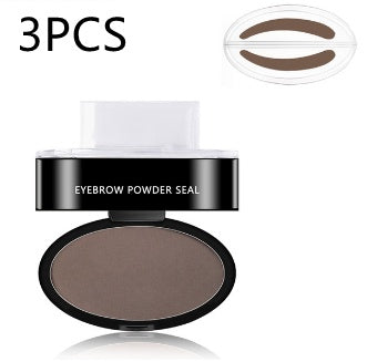 Eyebrow Powder Stamp Tint Stencil Kit Cosmetics Professional Makeup Waterproof Eye Brow Stamp Lift Eyebrow Enhancers Stencil Kit